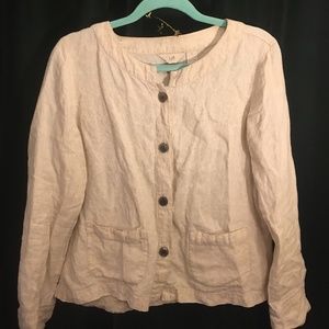 J. Jill Pure Linen Jacket